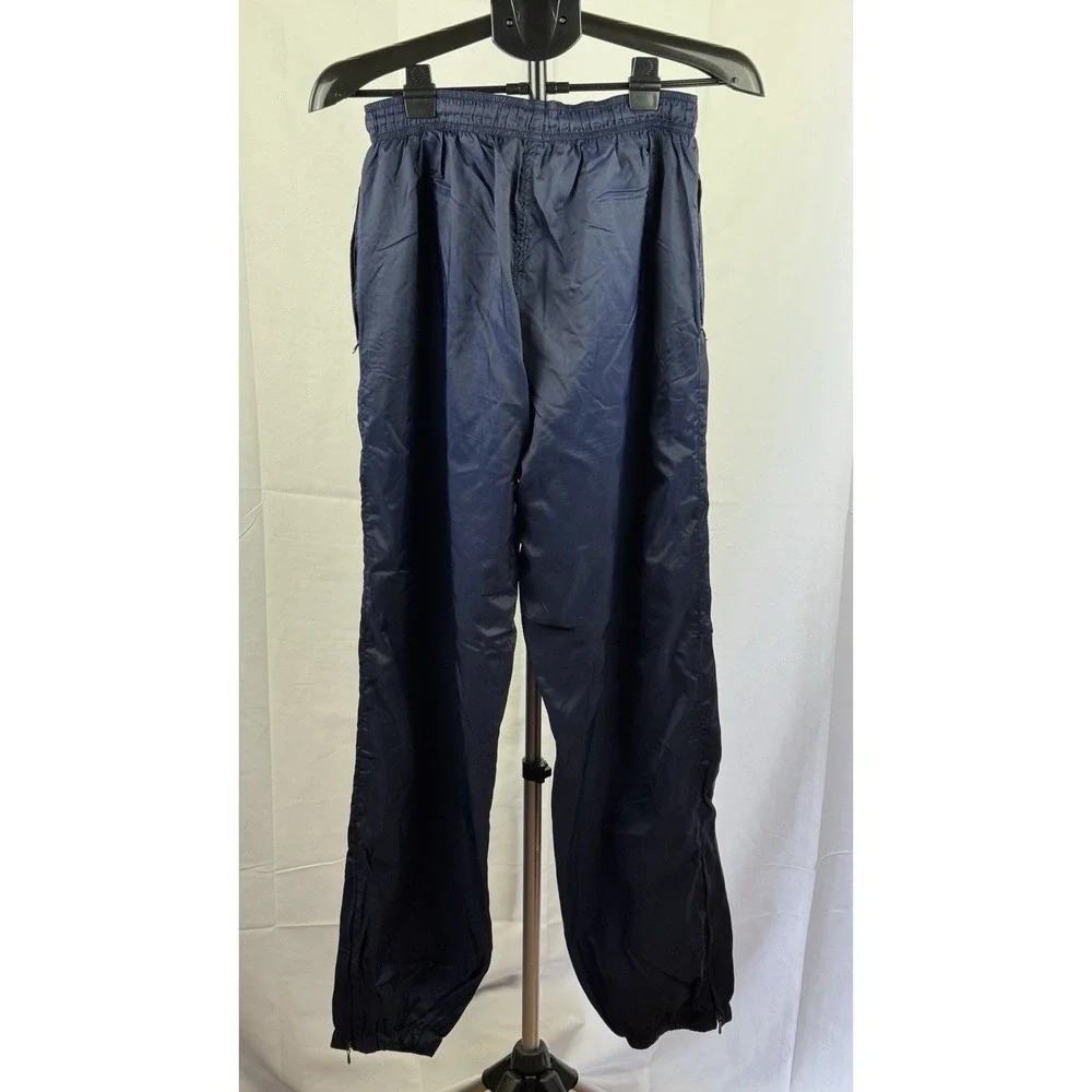 Adidas‎ Windbreaker Pants Navy Zip Ankle Lined Track Jogger Mens L